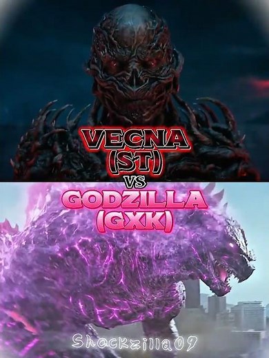 Evolved Godzilla (GXK) vs Vecna (Stranger Things) |#godzillaxkongthenewempire #strangerthings