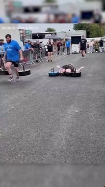 GRAPHIC: Dad's horrifying injury at Strongman competition