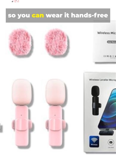 Professional Wireless Lavalier Microphone with USB Charge #Fyp #FYP #foryoupagee #Foryourpage #microhone #wirless