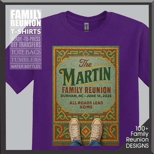 Family Reunion T-shirt – Mosaic Design, Custom Keepsake - Etsy