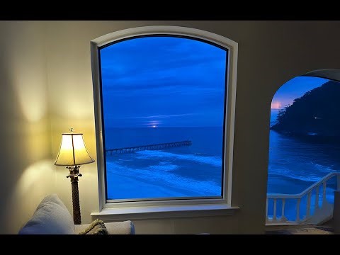 The Beach Window Sunrise Relax and Chill for 10 Hours Ocean, Soothing Sounds, Peaceful Ambience