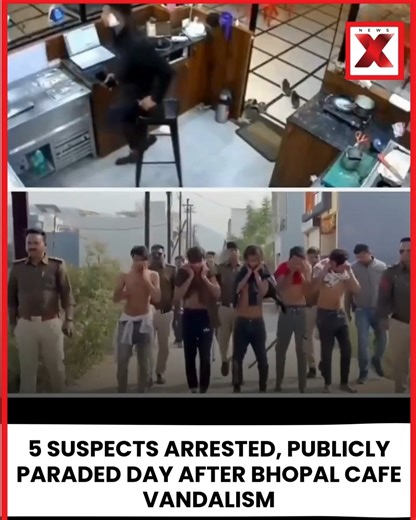 A group of men who created chaos and vandalized a restaurant on Bhopal’s Hoshangabad Road have now been caught by the Bhopal Police. After an intense overnight operation, the police detained all the accused involved in the incident. They were taken back to their homes while being punished on the way, and authorities will now recover the cost of the damage directly from them. The action has sent a strong message that such acts of hooliganism will not be tolerated in the city. #BhopalNews #Hoshang