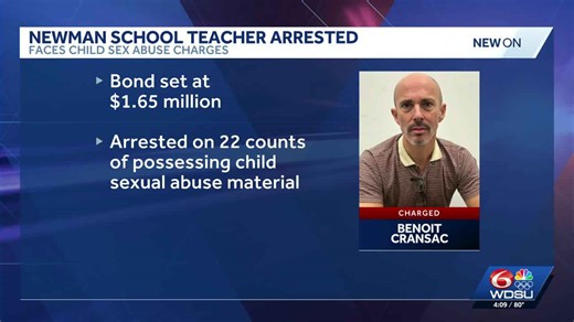 Bond set for Isidore Newman School teacher accused of possessing child sexual abuse materials