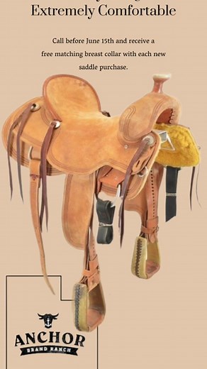 Anchor Brand Ranch Saddles. Order now and receive a matching breast collar !!’