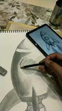 last part of rocket sketching #artshorts #drawing #music #trending #art