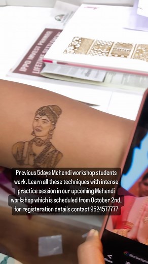 Government certified 5-Day Professional Mehendi Workshop for those looking for an opportunity to learn this ancient art. The beginner-friendly workshop teaches you everything you’ll ever need to be a Mehendi artist, including collaborations with bridal makeover teams to book your services and price them accordingly. You’ll learn -Henna Mixology -Cone preparation and filling -Basic patterns to Reverse designs (lines, shapes, flowers, vines, etc.) -Simple to complex strokes, grids, and filling -Po