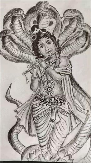 sri krisana drawing ❤️ #pencilart #sketch #shorts