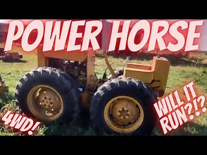 4WD Power Horse Farm Tractor! Will it Run?!? Abandoned! Online Auction Score!