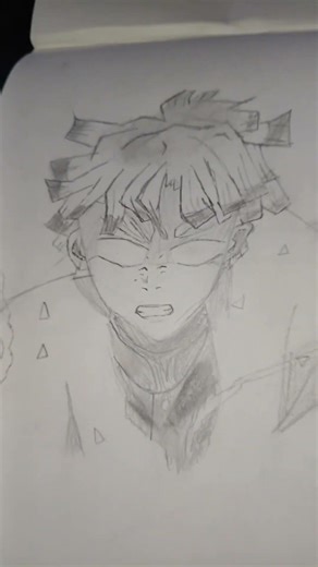 my new zenitsu sixfold art #anime #drawing #kny