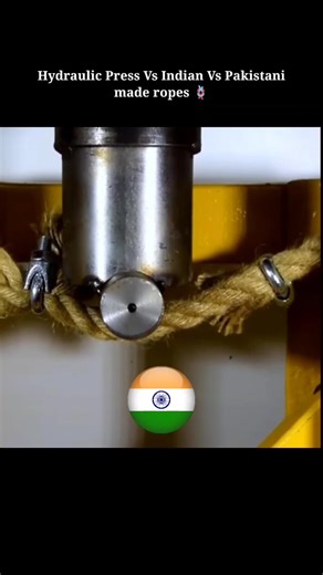 Hydraulic Press Vs indian vs pakistani rope 🪢 #hydraulicpress74 #shortsfeed #shorts