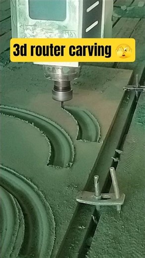 3d carving moulding router design with cnc router machine 🫣 amezing look #youtubeshorts #wood #