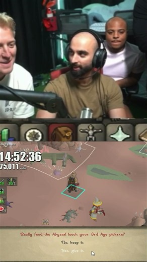 OFABLOCK FEEDS A 3RD AGE PICKAXE TO AN ABYSSAL LEECH 💀💀 #odablock #osrs #3rdagepickaxe #wild