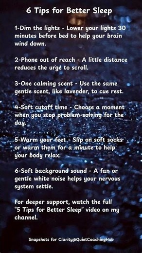 6 TIPS FOR BETTER SLEEP #sleepingtips