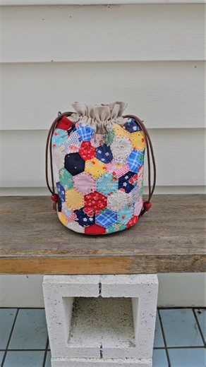 퀼트 앤틱 헥사곤 버킷백 #퀼트 #퀼트가방 #quilt #diy