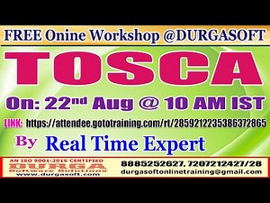 TOSCA (FREE Workshop) Online Training @ DURGASOFT