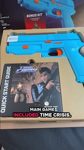 Unboxing New at-home light gun setup for the 30th anniversary of Time Crisis arcade