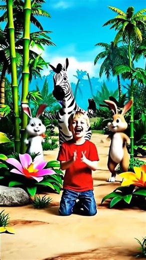 Z for Zoo 🦓 Fun ABC Rhyme for Kids Dancing Bunnies Animal Alphabet Song | Krishna TV Nursery Rhymes