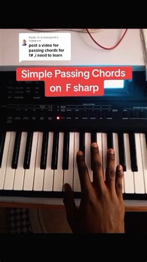 58K views · 1.5K reactions | Simple passing chord on F sharp #piano #pianolessons #pianoplayer #pianomusic #chordprogression #LearnWithMiracle #fypシ゚viralシfypシ゚ #followersreelsfypシ゚viralシfypシ゚viralシal #fypシ゚viralシfypシ゚viralシalシ | Learn with Miracle | Facebook