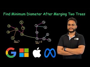 Find Minimum Diameter After Merging Two Trees | Leetcode 3203