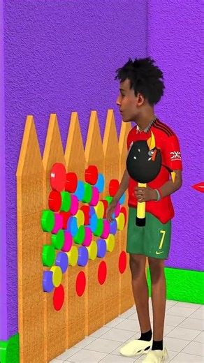 Messi Vs Ronaldo Ishowspeed Let s play hammering nails together #scaryteacher #animation #funny