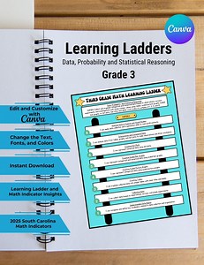 Third Grade Math Learning Ladder for Data, Probability, and Statistical Reasoning (2025 South Carolina Math Indicator) - Etsy Australia