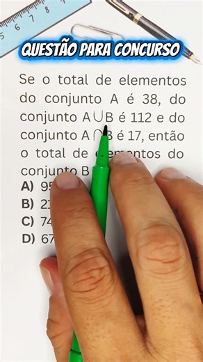 Exam question. Operations with sets. #mathematics #sets #exam