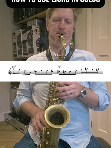 Try this neat phrase building exercise, using the jazz language covered in my previous short format videos! We can't just learn licks. We need to work on integrating them into our playing so that they sound an organic occurrence when we are soloing. Otherwise they just sound crass and clumsy. Practising splicing different lines together is a great way to work on this - it not only helps you build fluency with your playing, but helps you sound more authentic! As with all my other patterns, always