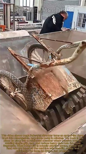 MEGA SHREDDER Destroys a Dump Truck! Satisfying Metal Recycling Machine