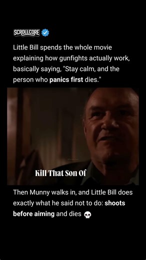 In Unforgiven (1992), the sheriff does the exact thing he told everyone not to do.