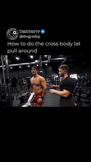 How to do the cross body lat pull around Comment “CBUM” and I’ll send you the 8 day workout split Cbum used to win his 5th Olympia @jeffnippard @jessejameswest | Thegymfyp