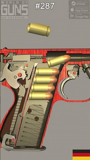 Mauser HSc Slow Motion Shot Close-Up #firearmeducation #gunmechanics #germany
