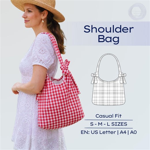 Shoulder Bows Bag Sewing Pattern Beginner Friendly Slouchy Bag PDF Tutorial - Etsy