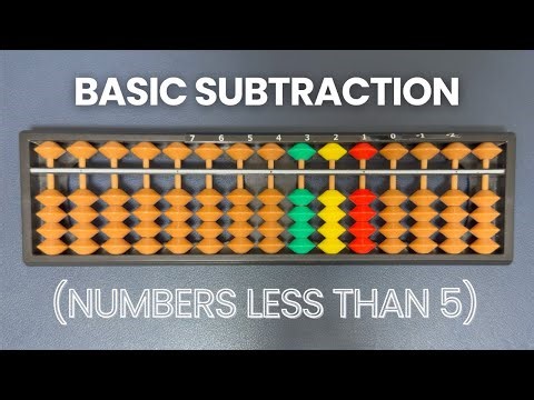 How to Subtract Numbers Less Than 5 on the Soroban | Beginner Tutorial