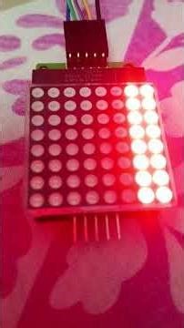 8 × 8 dot matrix led with Arduino