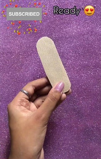 DIY homemade nail file || DIY craft || #short