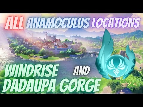 All Mondstadt Anemoculus Locations part 1 Windrise and Dadaupa Gorge | Genshin Impact