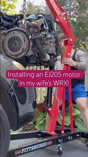 Installing a #wrx motor #clutch #seal #subaru