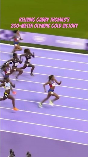 Reliving Gabby Thomas’s 200-Meter Olympic Gold Moment | Paris 2024