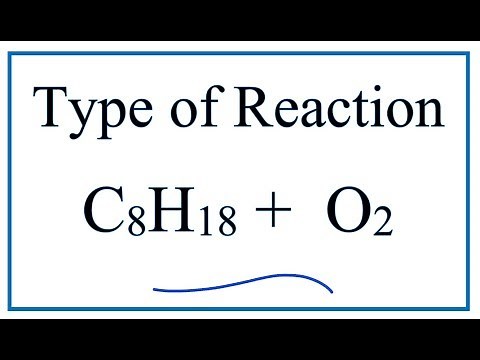 Type of Reaction for C8H18 + O2 = CO2 + H2O