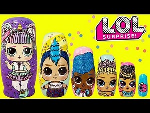 LOL Surprise Series 3 Nesting Dolls, Stacking Cups Toy Surprises Unicorn, Punk Boi