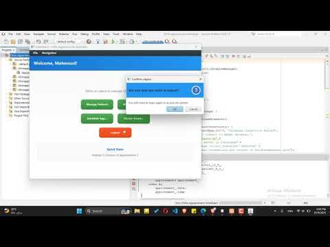 Full Java University Final Project (Clinic Appointment Scheduler) Phase5 -Islamic University Of Gaza