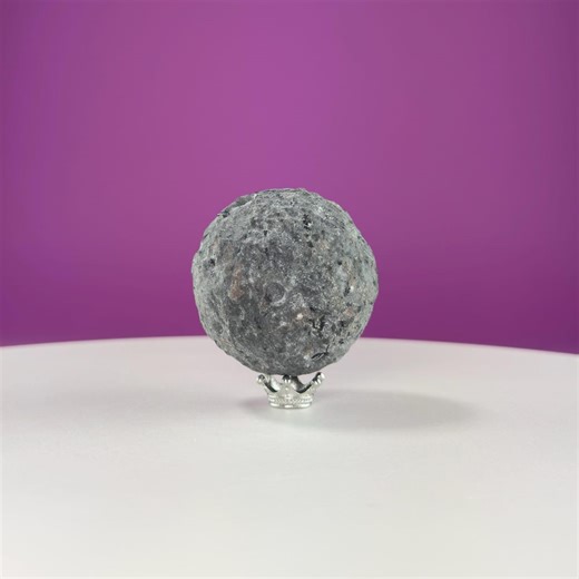 Yooperlite Moon Sphere (includes Silver Stand), UV Reactive - Etsy