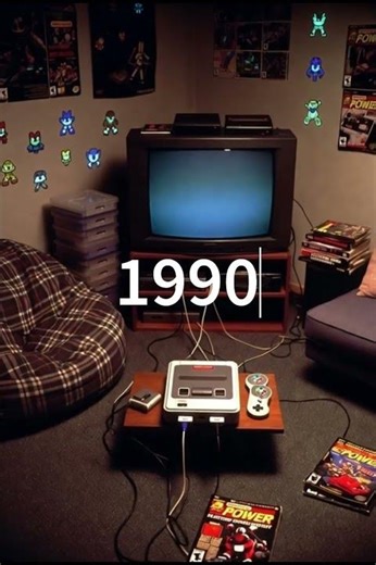 The evolution of gaming setups over the decades (1980-2020)