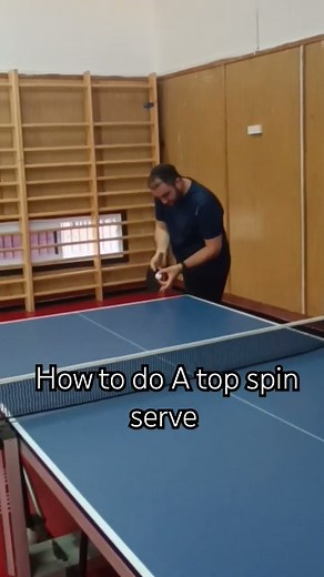 how to Do A top Spin serve in ping pong?