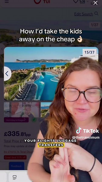 If I wanted to escape to the sun this October half term, but money was tight, this is what I’d do ✈️ We have a website where you can find your local airport page and view tons of family holiday deals. Links in my linktree are affiliate links. #thetravelmum #familytravel #cheapholiday #octoberhalfterm