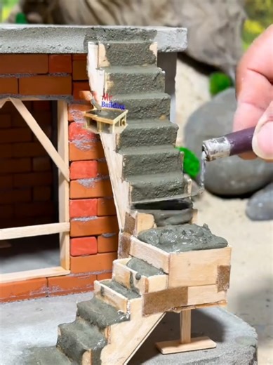 Modern 2-Story Villa Design | Exterior Staircase, Foundation & First Floor Tour - Contemporary House 🏠🏡🏚️🏘️ #TinyHouse #miniature #diyhouse #minibricks #dreamhouse