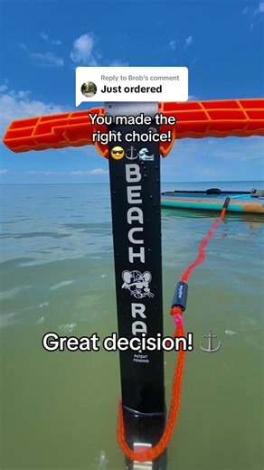 Replying to @Brob Our shallow water anchors and ropes are the perfect purchase ⚓️ 😎 #anchor #beachvibes #lakelife #summer #fathersday #june #ocean #sandbar #BeachRat