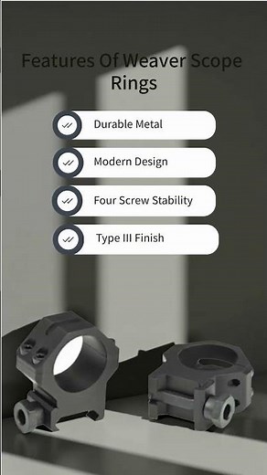 Secure Your Optics with Weaver Scope Rings