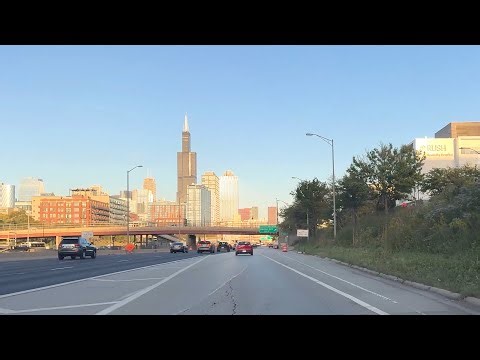 Chicago West Loop to South Suburbs | Evening Rush Hour | Real-time POV City to Suburbs Commute