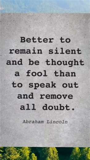 Think Before You Speak | A Timeless Abraham Lincoln Lesson on Wisdom, Silence & Self-Control Daily